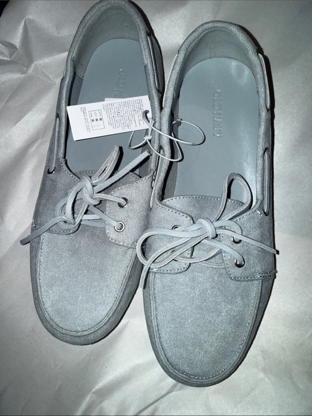 Old Navy Faux Suede loafers  - Light blue size 7 - Picture 6 of 6
